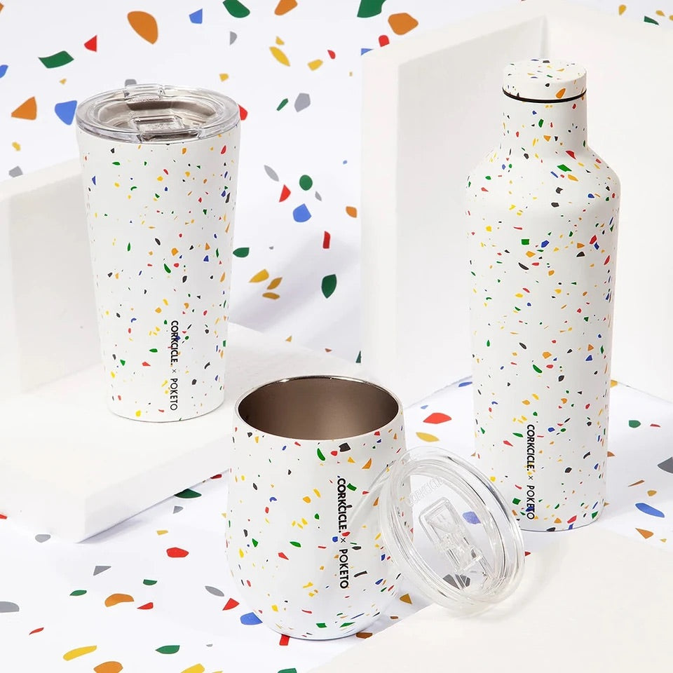 Confetti Corkcicle x Poketo Tumbler– Pacific Bright