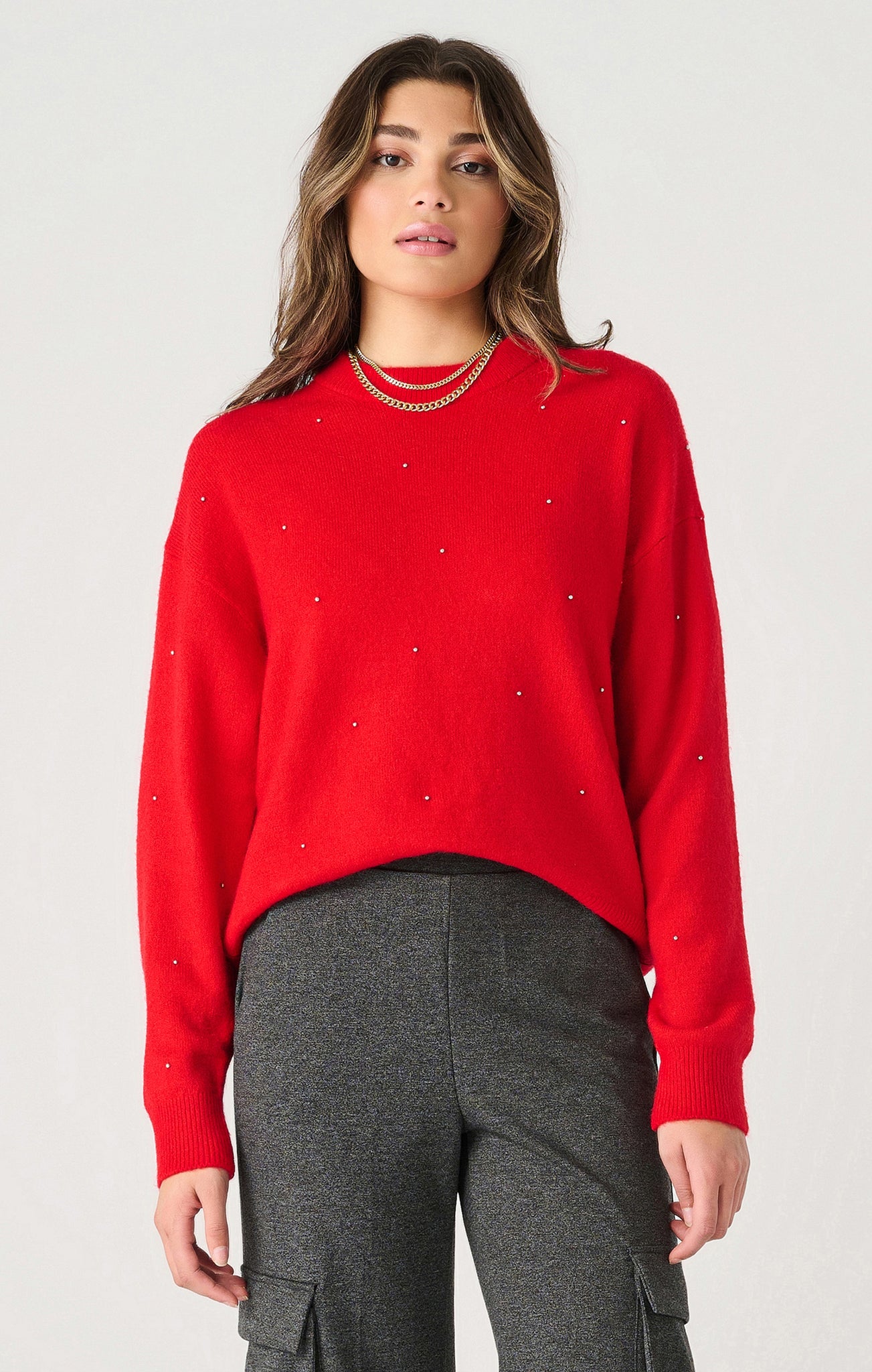 MACEY EMBELLISHED SWEATER