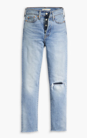 Barcelona Wide Leg Jeans- Mid Ripped True Blue – Johns Barrhead