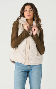 COBY MIXED FABRIC VEST