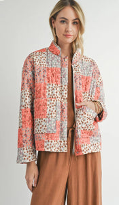 THE COLLECTOR PATCHWORK QUILTED JACKET- multi