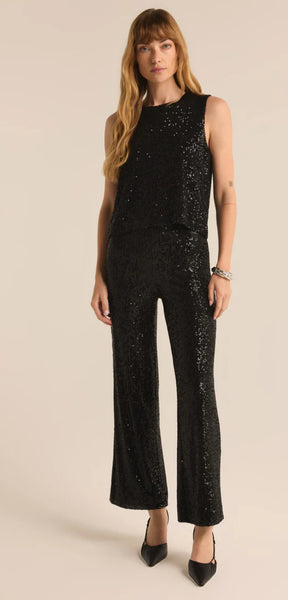 SKYLAR SEQUIN CROPPED PANT