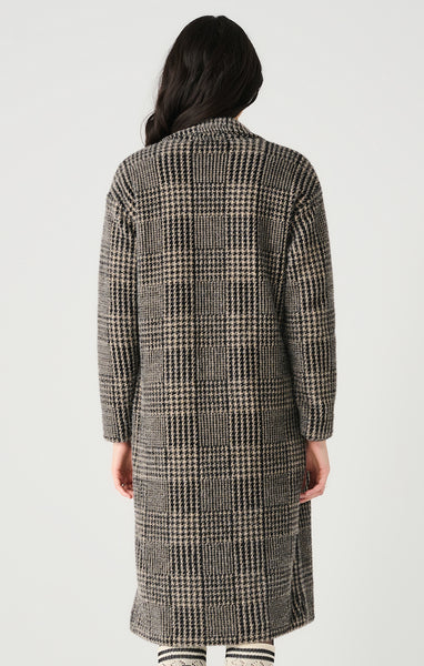 SHANDY HOUNDSTOOTH KNIT COAT