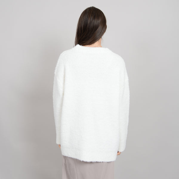 HRIPSIME LONG SLEEVE V-NECK PULL-OVER-WINTER WHITE