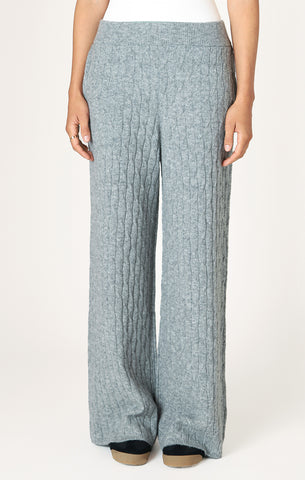 JASPER PULL ON CABLE KNIT SWEATER PANT