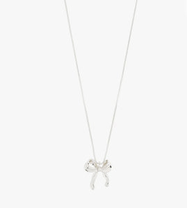 CASSIAN BOW NECKLACE - Silver Plated