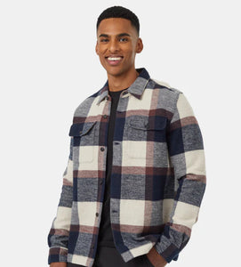 Heavy Weight Flannel Jacket - midnight blue/cabin plaid