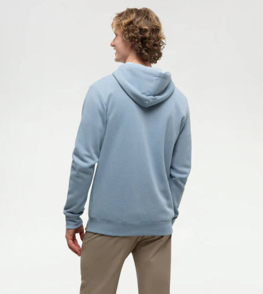 Juniper Zip Hoodie - Blue Haze Heather/White