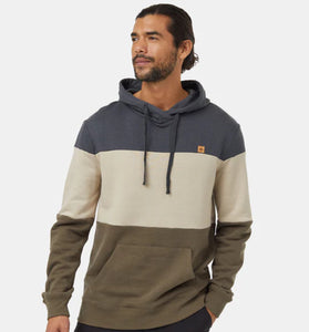 TreeFleece Blocked Reynard Hoodie - Graphite/Pale Oak/Tundra