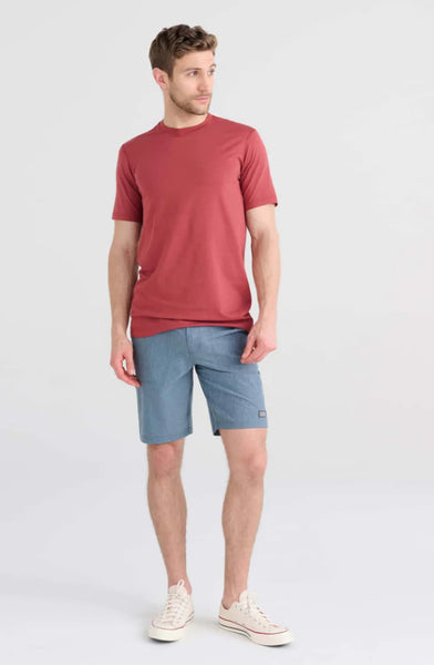 Drop Temp Short Sleeve Crew - Red Clay