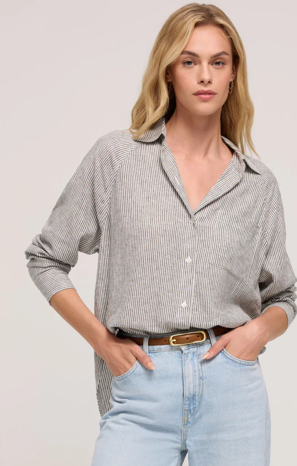 Perfect Linen Top - Sea Salt