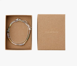 PIXIE gift set, bracelet 2-in-1 set, silver-plated