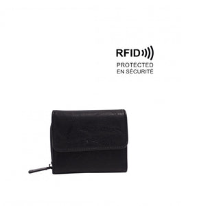 Amber Bi-Fold Wallet - Black