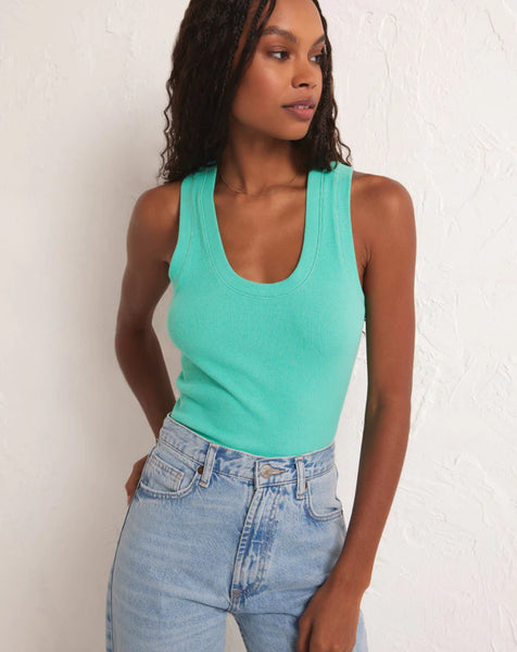 SIRENA RIB TANK- cabana green