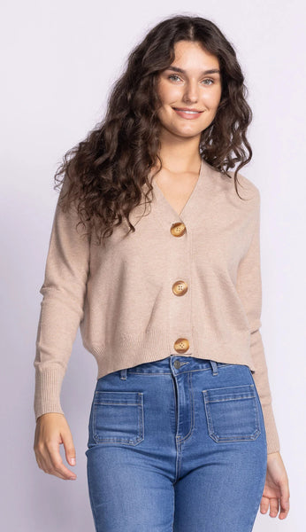 Hampton Cardi - Taupe