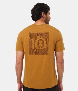 Woodblock Ten T-Shirt - Golden Brown, Soil