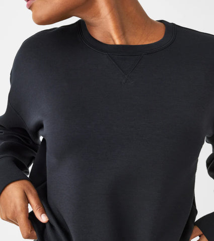 Air Essentials Crewneck Top - Black