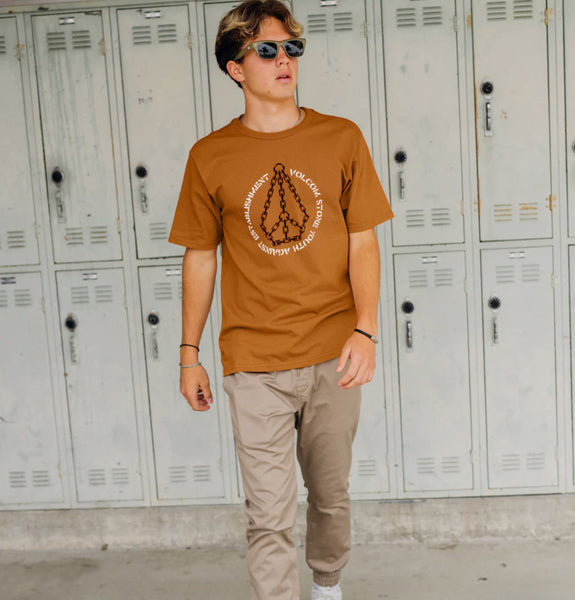 Circle Stone Short Sleeve - Chestnut Brown