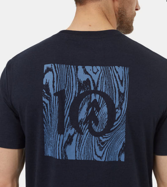 Woodblock Ten T-Shirt- canyon blue