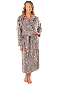 Polka Dot Robe / Grey