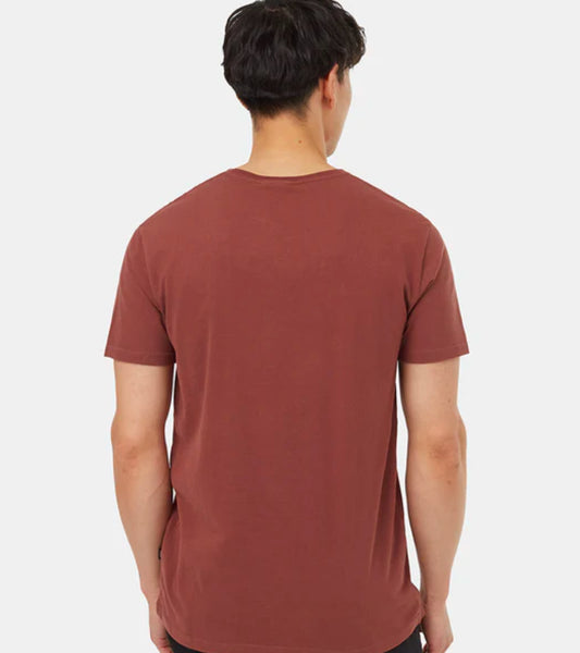 Regenerative Cotton Crop Lines T-Shirt - Mesa Red, Sugar Pine