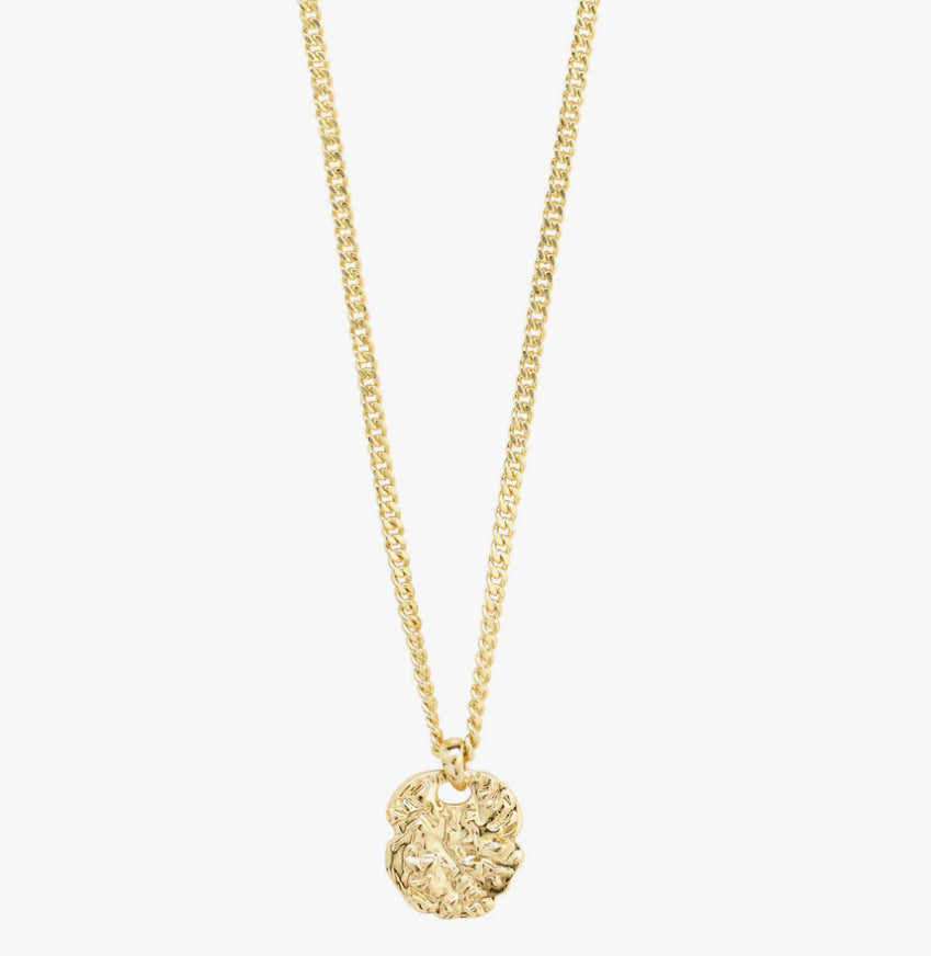 SCOTTIE recycled coin necklace gold-plated