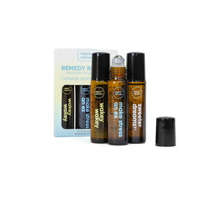 Remedy Rollers 100% Essential Oils - 3 Pack