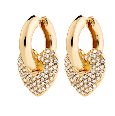 DUNES CRYSTAL EARRINGS - Gold Plated