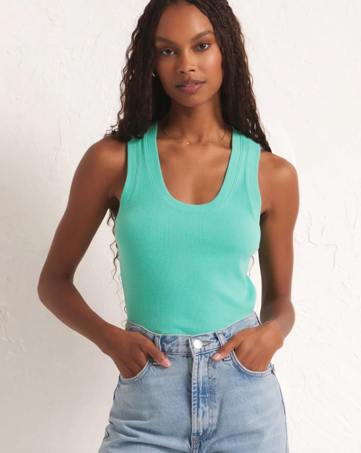 SIRENA RIB TANK- cabana green