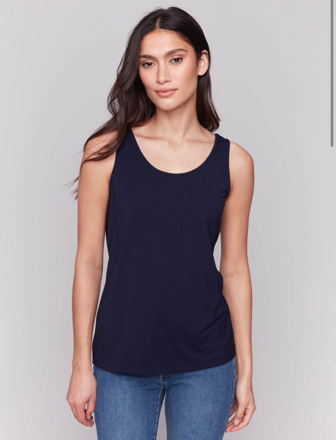 Reversible Bamboo Cami - Navy