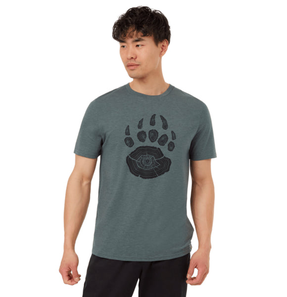 Bear Claw T-Shirt - Urban Green Heather, Meteorite Black