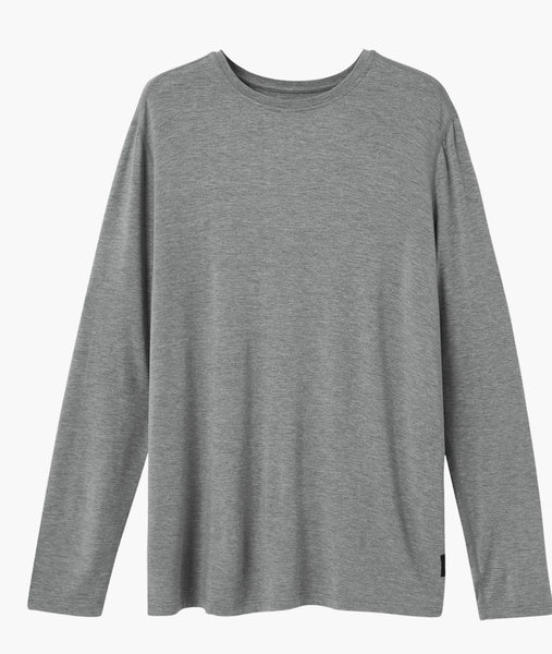 SNOOZE SUPER SOFT MODAL LONG SLEEVE - Dark Grey