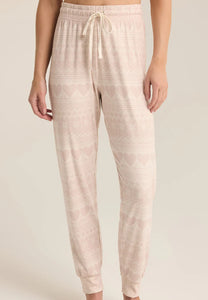 Fairisle Heart Jogger - Crystal Grey