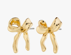 CASSIAN BOW EARRINGS - Gold Plated