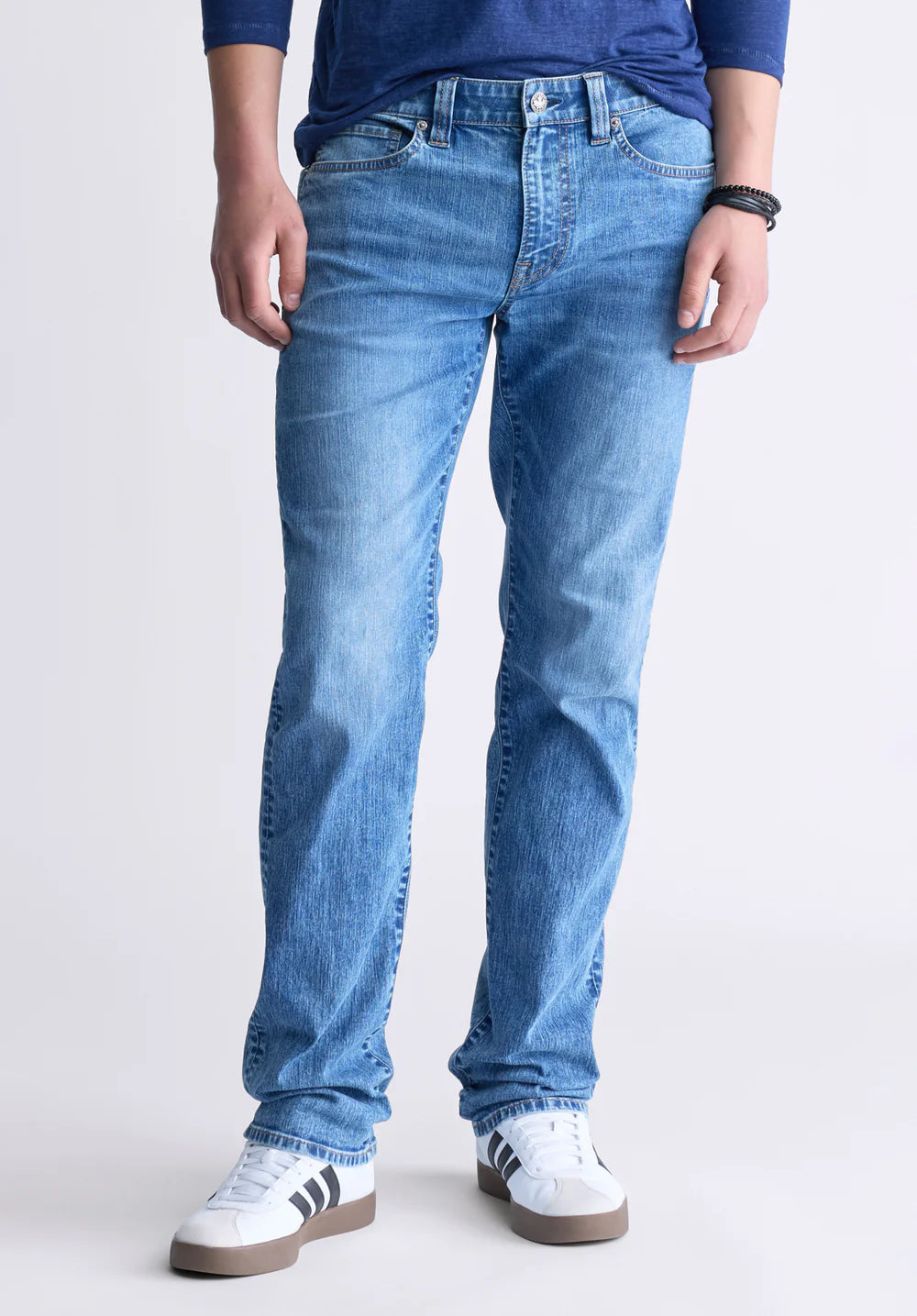 Straight Six Men's Jeans, Contrasted Indigo