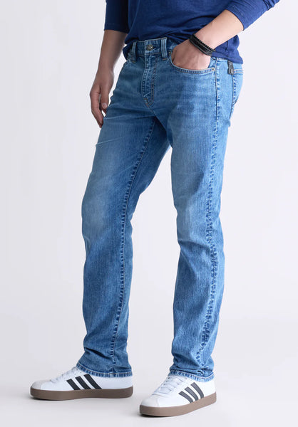 Straight Six Men's Jeans, Contrasted Indigo