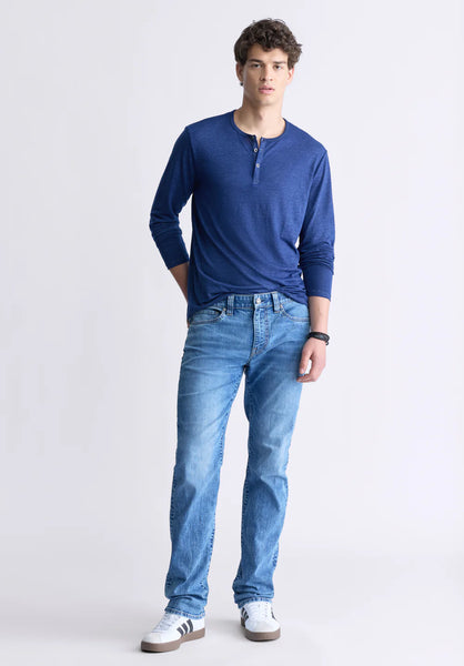 Straight Six Men's Jeans, Contrasted Indigo