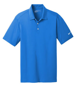 NIKE Dri-FIT VERTICAL MESH POLO- brisk blue