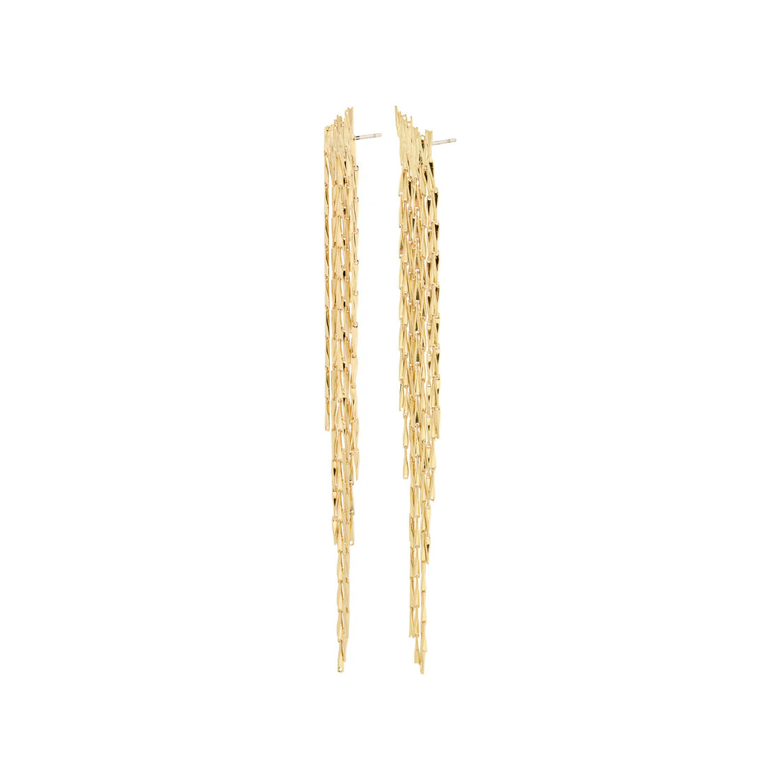 ZENOBIA RECYCLED EARRINGS GOLD-PLATED