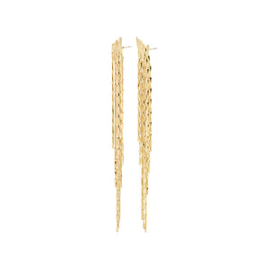 ZENOBIA RECYCLED EARRINGS GOLD-PLATED