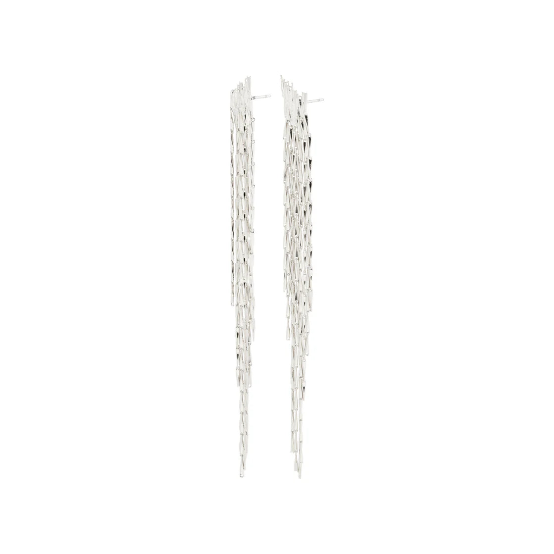 ZENOBIA RECYCLED EARRINGS SILVER-PLATED