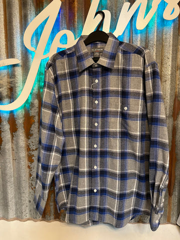 Blue/Grey Flannel