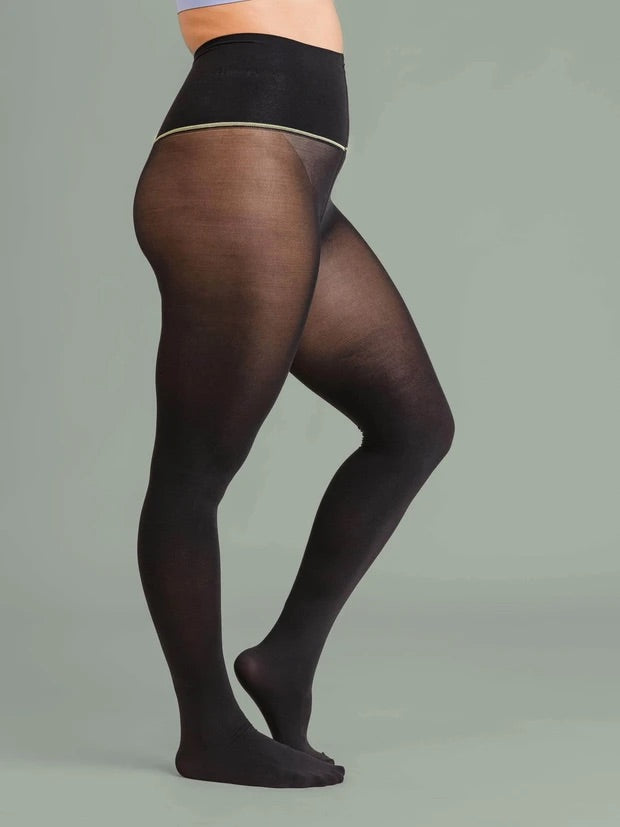 Black DIM Signature Semi-Opaque Douceur 40 velour tights