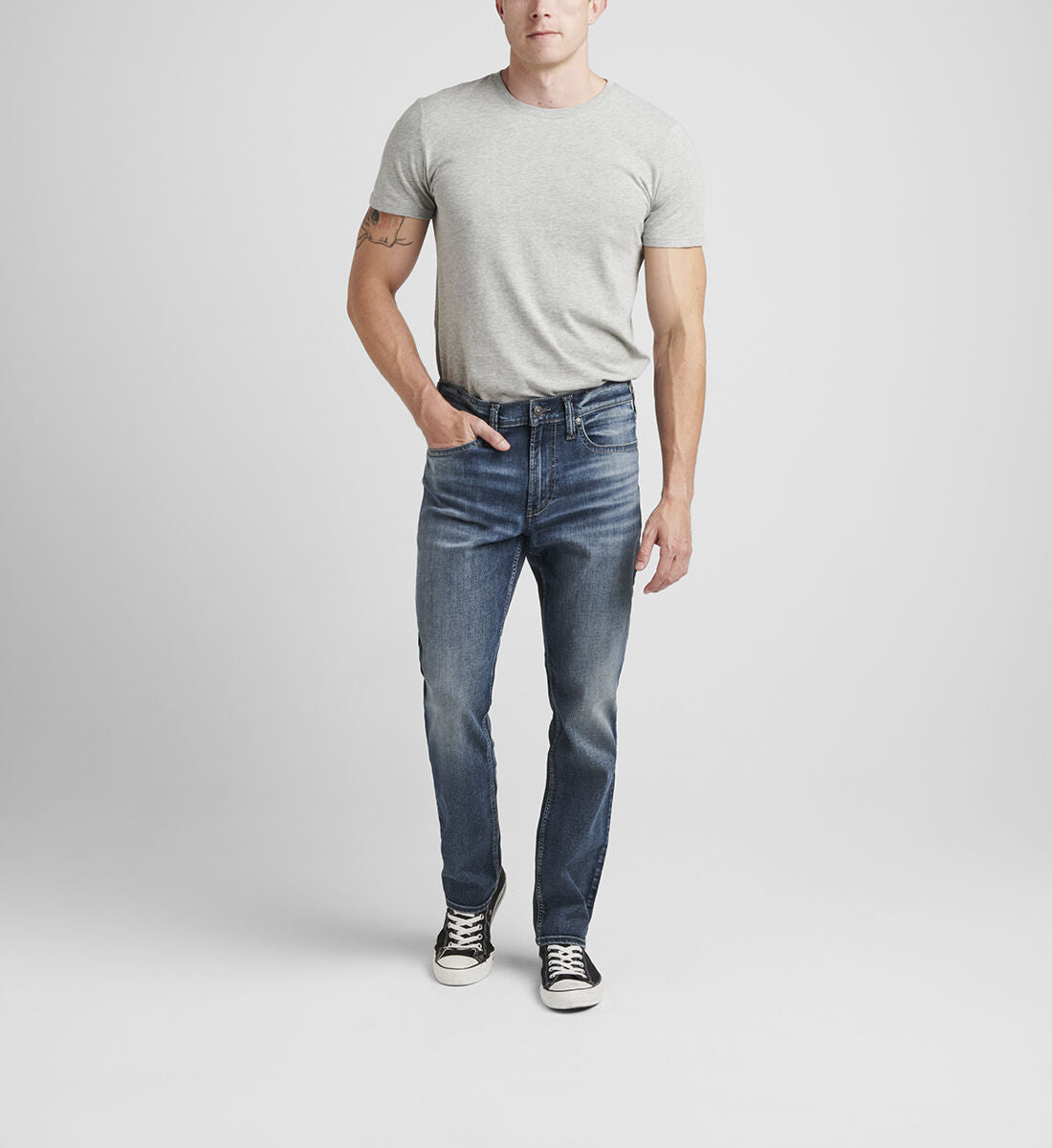 Eddie Relaxed Fit Tapered Leg Jeans