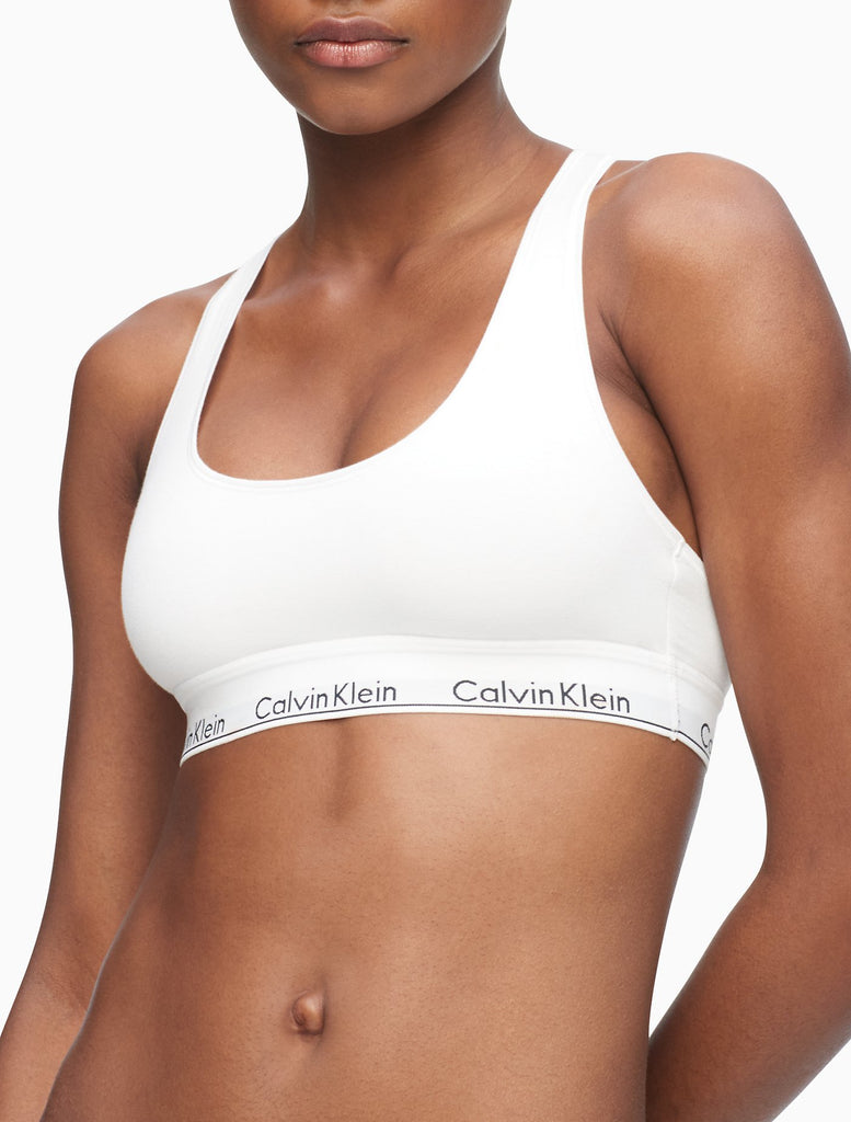 Calvin Klein Pure Ribbed Unlined Bralette Rebellious