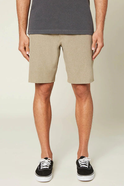 LOADED HEATHER 19'' HYBRID SHORTS- Khaki