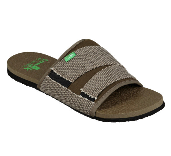 Beer Cozy 2 Slides - deep olive