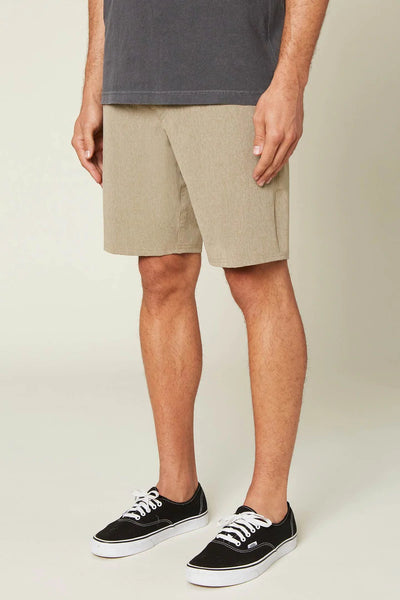 LOADED HEATHER 19'' HYBRID SHORTS- Khaki